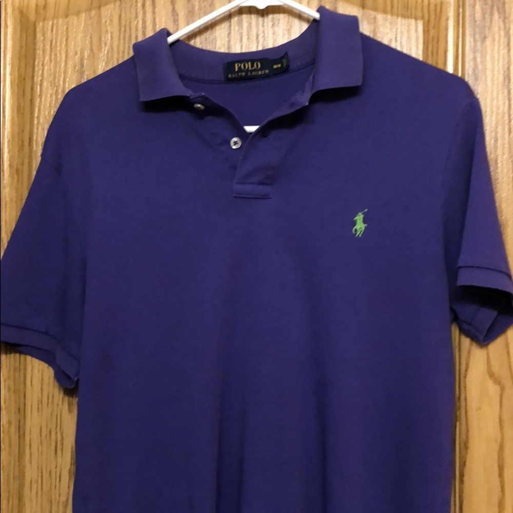 Purple Ralph Lauren polo shirt